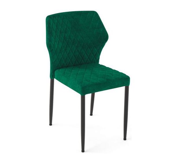 Lot de 4 Chaise empilable LOUIS vert velours