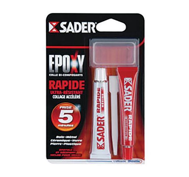 Lot de 4 Colle époxy rapide et résistant tubes 2x15ml
