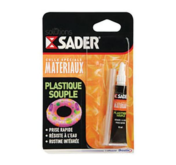 Lot de 4 Colle pour objets en plastique souple et caoutchouc de 12ml