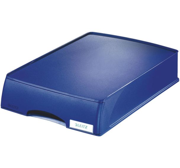 Lot de 4 Corbeille à tiroir Leitz Plus Bleu