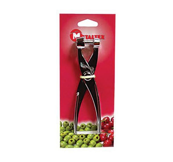 Lot de 4 Dénoyauteur à cerise et olive manuel en aluminium