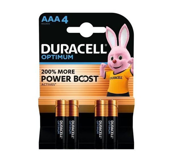 Lot de 4 Duracell Optimum AAA x4