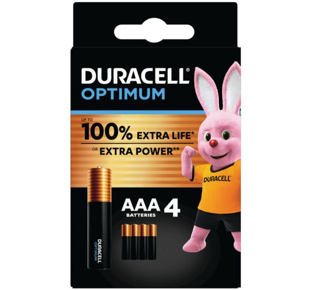 Lot de 4 Duracell Optimum AAA x4