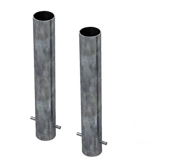 Lot de 4 Fourreaux 76 mm pour buts de football rabattables FB2398