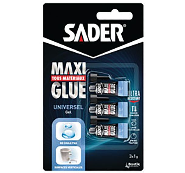 Lot de 4 Gel de 3x1g pour collages et petites réparations