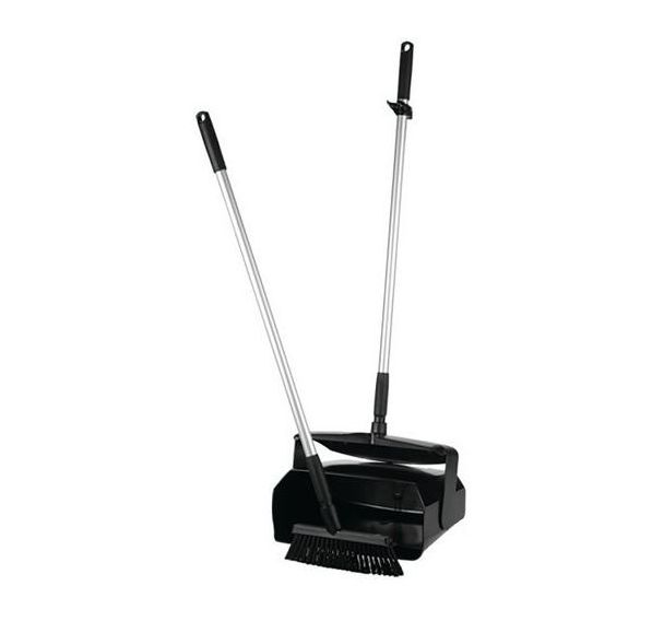 Lot de 4 Kit pelle balai, 370 mm, Noir