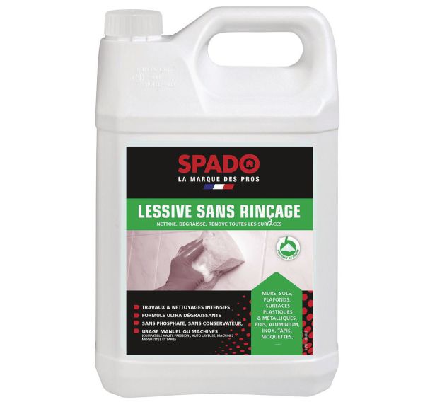 Lot de 4 Lessive gros travaux sans rinçage - Spado 5L