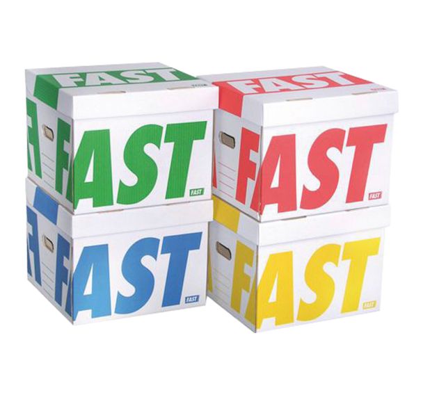Lot de 4 Mini-caisses archives couleur - Assorti