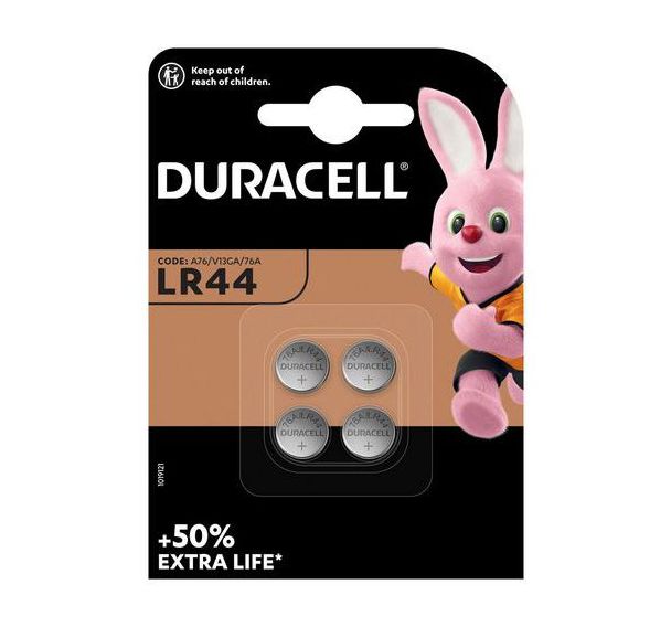 Lot de 4 Piles SPE LR44 - Duracell
