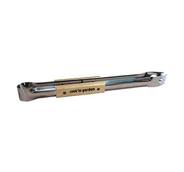 Pince à barbecue en inox à manche en bois - Cook (Lot de 4)