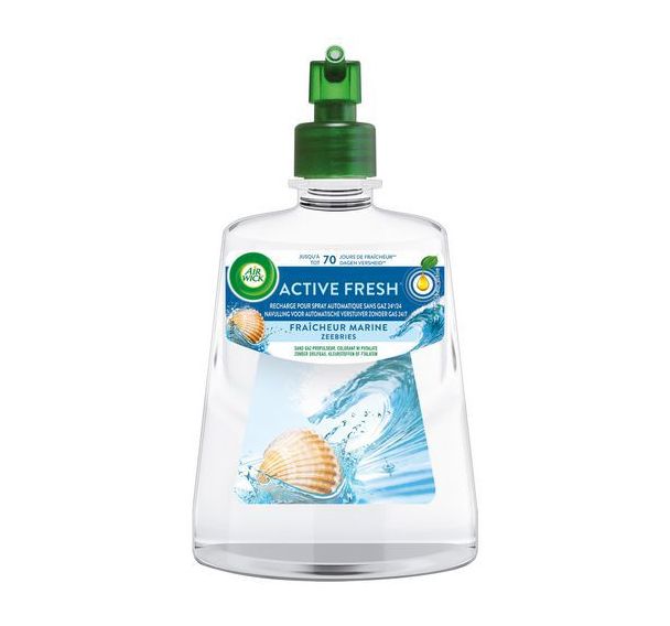 Lot de 4 Recharge active fresh sans gaz marine - 228 ml - Airwick