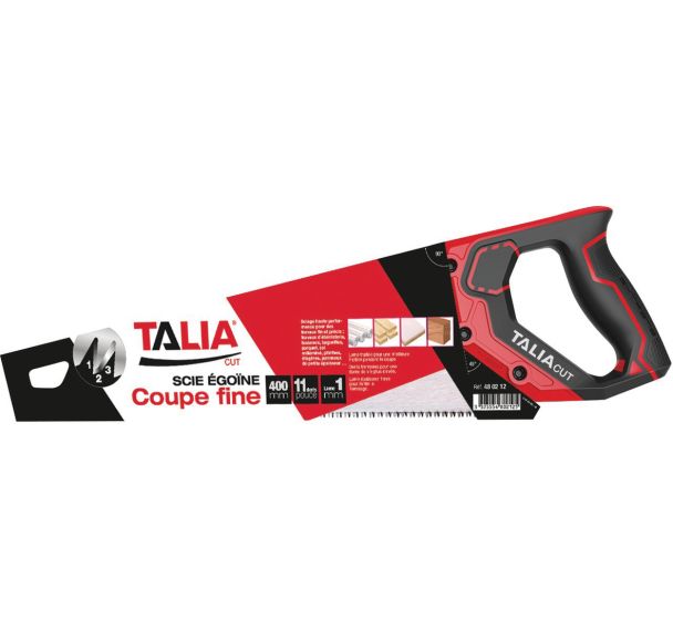 Lot de 4 Scie égoïne coupe fine - L400mm