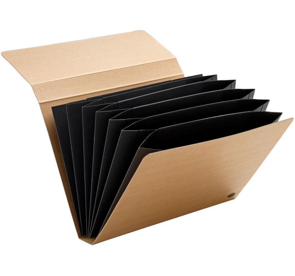 Lot de 4 Trieur 7 compartiments: marron:Kraft