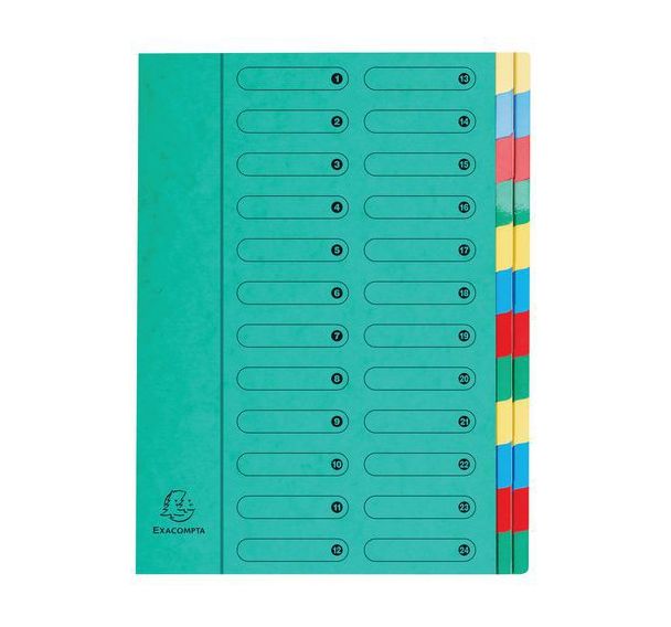 Lot de 4 Trieur extensible harmonika sans élastique 24 compartiments