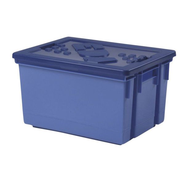 Lot de 4 bacs de rangement - 50 L