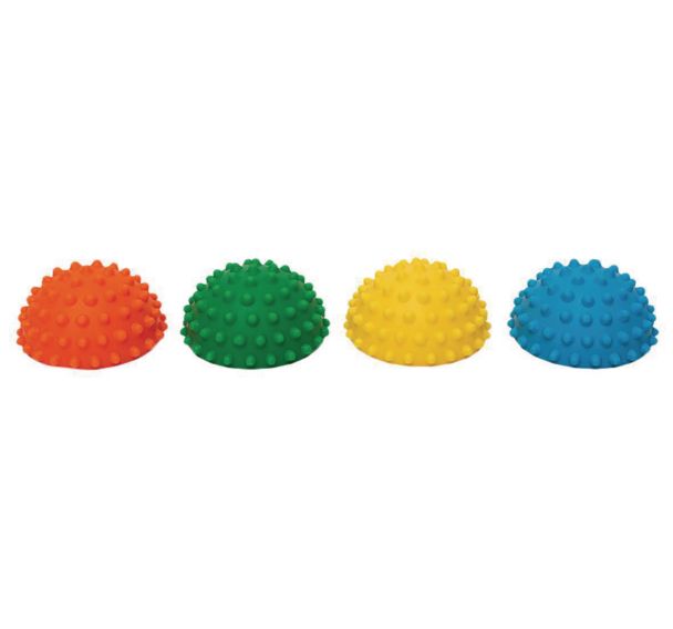 Lot de 4 balles de rééducation demi-sphère sensoriels