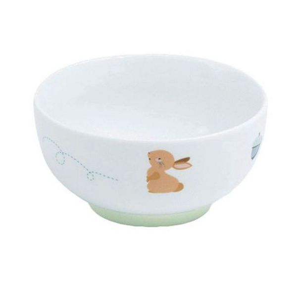 Lot de 4 bols 35 cl antidérapants porcelaine - Plastorex