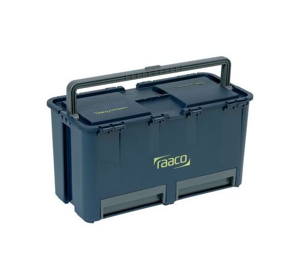 Lot de 4 caisses à outils compacte couvercle en 2 parties