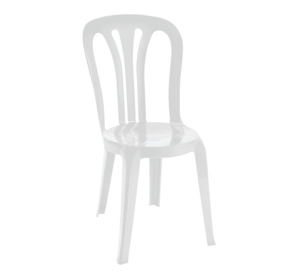 Lot de 4 chaises GARROTXA polypropylène - blanc
