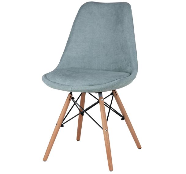 Lot de 4 chaises Lindy pieds bois naturel  Somcasa