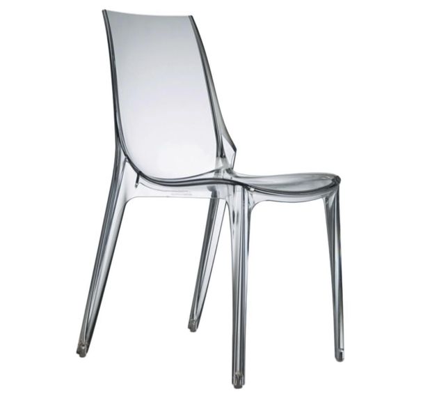 Lot de 4 chaises Vanity 4 pieds non feu - transparent