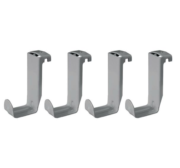 Lot de 4 crochets porte cartable pour table Gange - Tage - Lem - gris