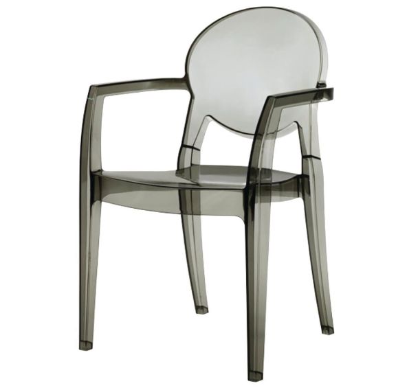 Lot de 4 fauteuils Igloo polycarbonate non feu - transparent
