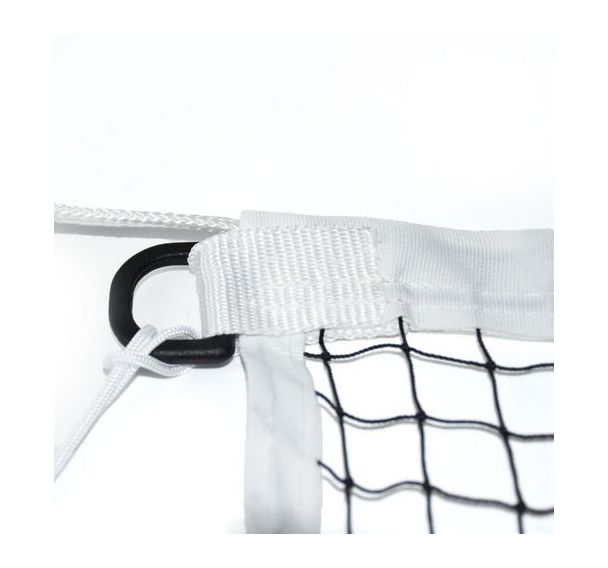 Lot de 4 filets de badminton sur 1 ligne Noir 1,2mm Corde PES 26m