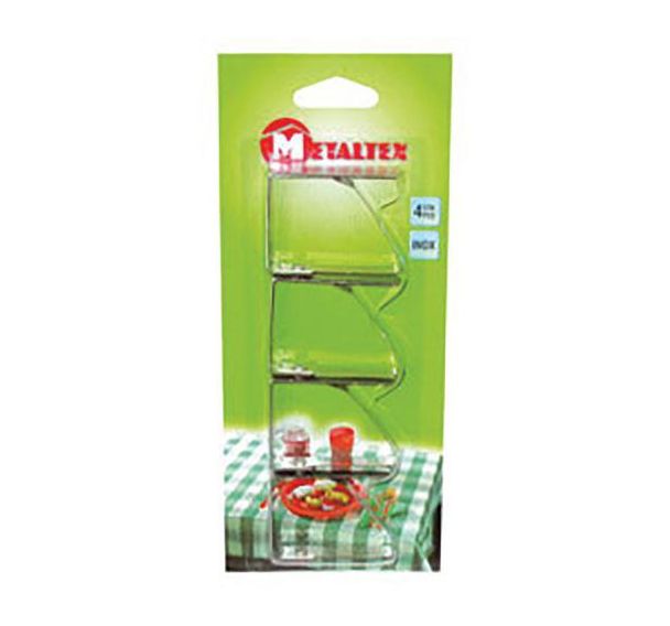 Lot de 4 fixe nappes en inox