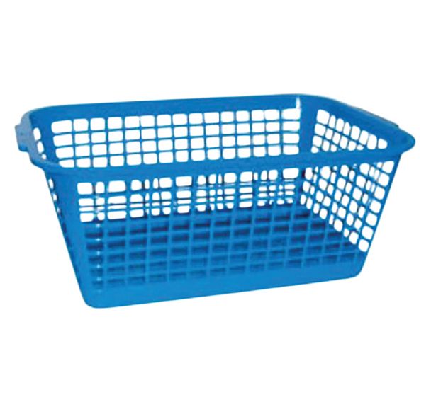 Lot de 4 mini corbeilles bleu translucide