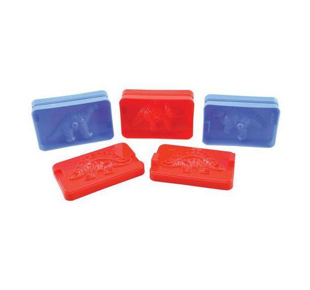 Lot de 4 moules dinosaures
