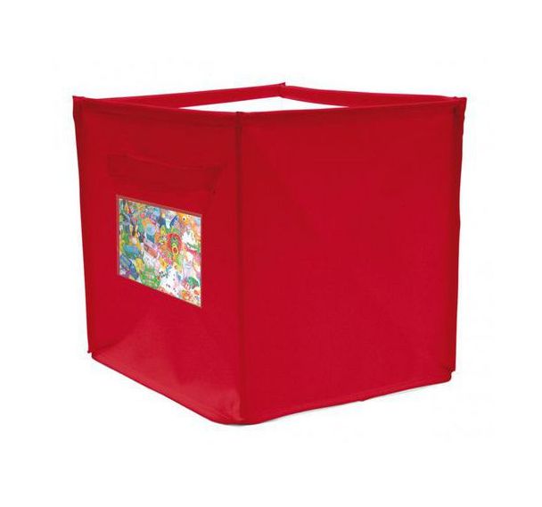 Lot de 4 paniers carrés en tissu
