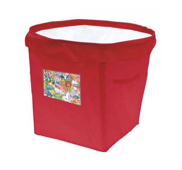 Lot de 4 paniers ronds en tissu