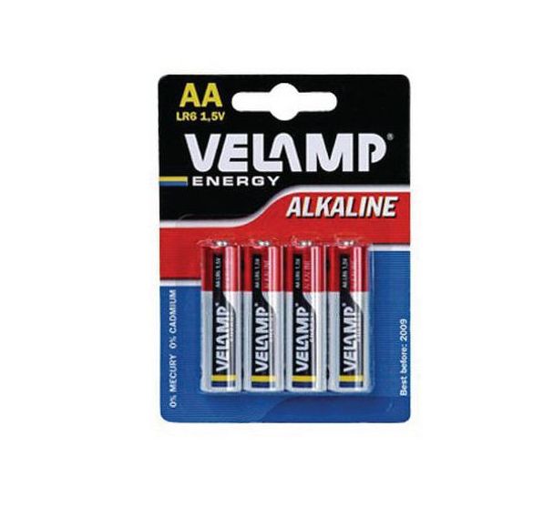 Lot de 4 piles AA (LR06) 1,5 V
