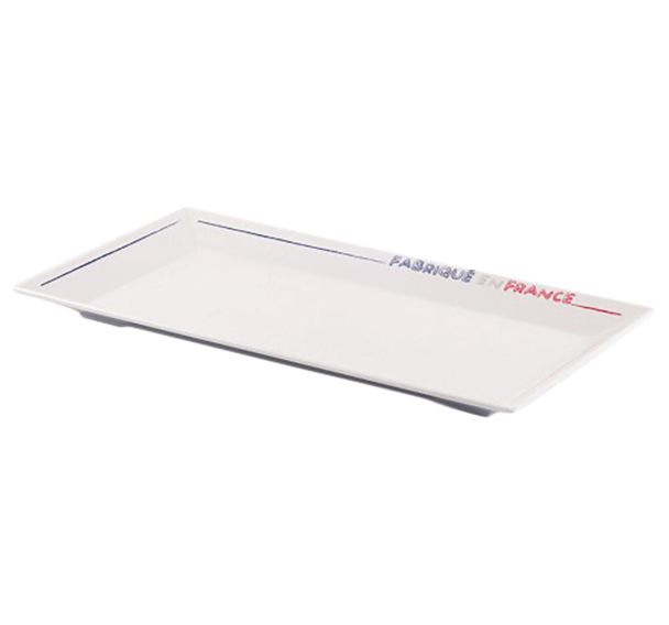 Lot de 4 plats glacière décor Made In France mélamine - Plastorex