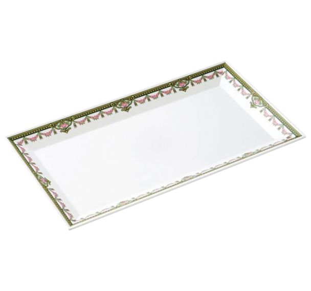 Lot de 4 plats glacière décor Pompadour mélamine - Plastorex