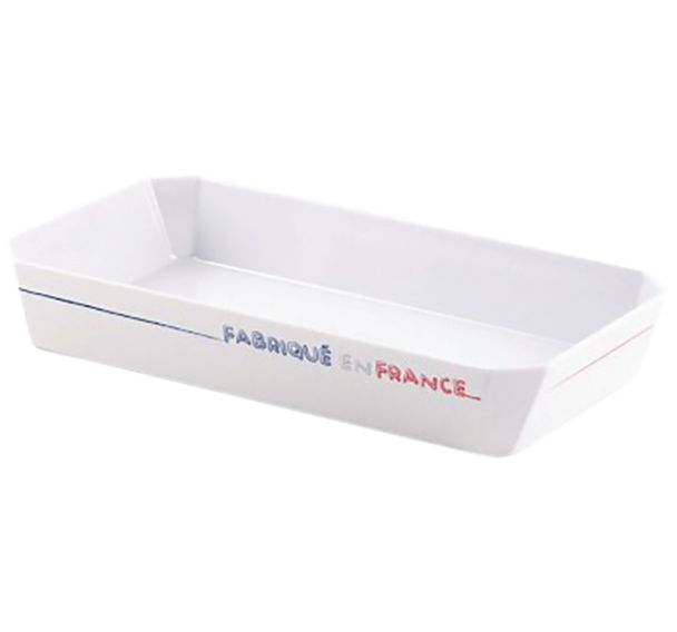 Lot de 4 plats rosbeef décor Made In France mélamine - Plastorex