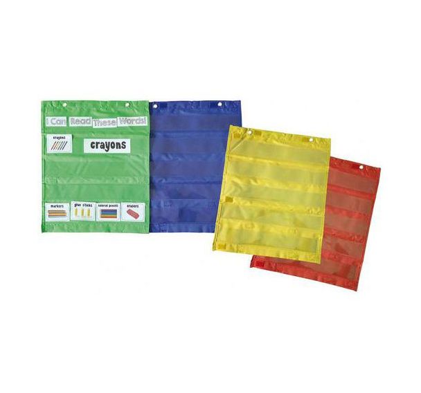 Lot de 4 pochettes affichage magnétiques.