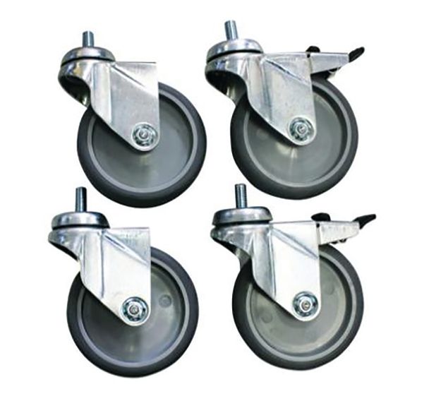 Lot de 4 roues pour table de pliage à hauteur variable -Sclessin Fonction Linge