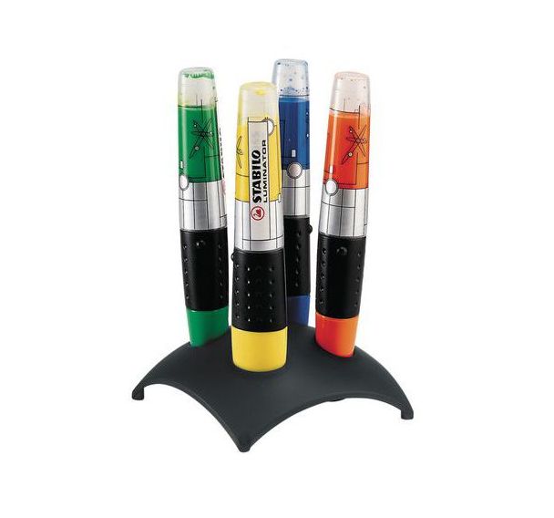 Lot de 4 surligneurs Stabilo Luminator - Pochette - 4 coloris