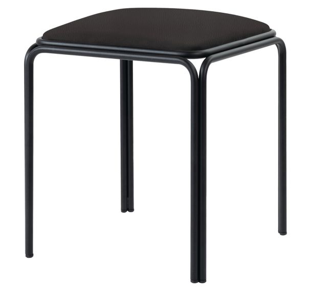 Lot de 4 tabourets Bistrot assise simili-cuir Paperflow