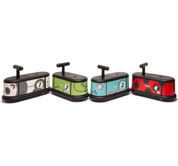 Lot de 4 trotteurs animaux