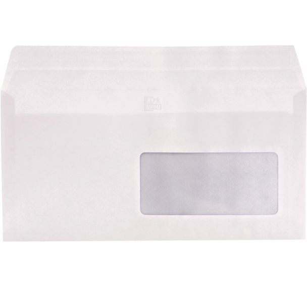 Lot de 500 Enveloppes 110x220 80g auto adhésive fenêtre 45