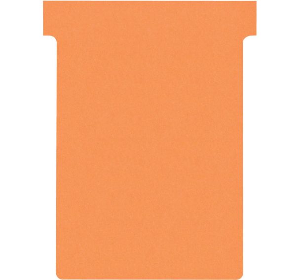 Lot de 500 Fiches T Nobo, Indice 3, orange 2 x 9,3 x 12 cm