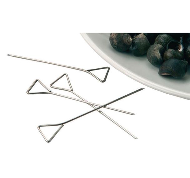 Lot de 500 piques-bigorneau en inox 7,8 cm