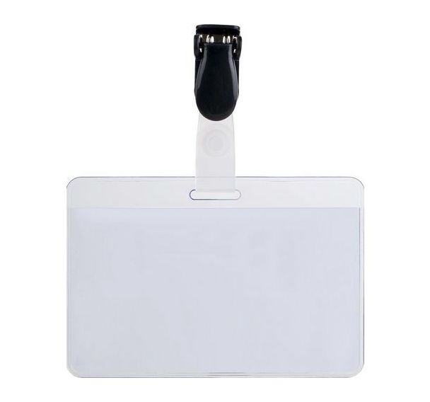 Lot de 50 Badge visiteur - Clip - Pavo