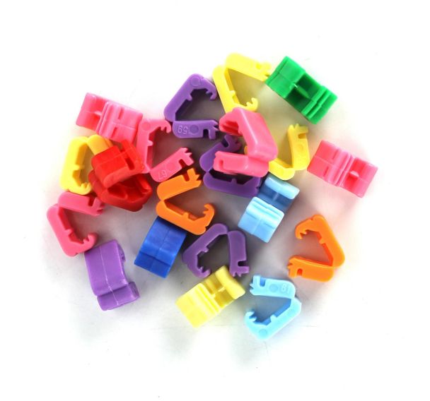 Clips fermeture de ballon en plastiques couleur (x50)