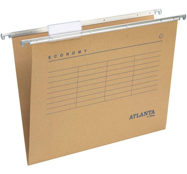 Lot de 50 Dossier suspendu Folio: fond V: marron: Economy