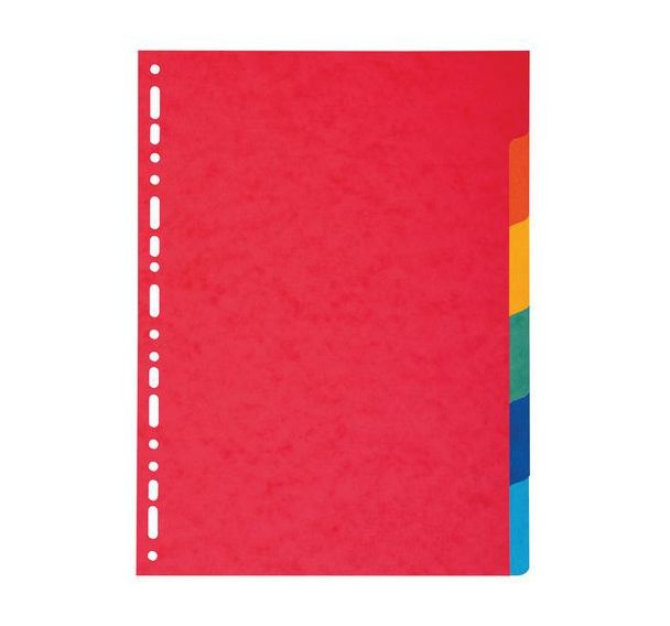 Lot de 50 Intercalaires carte marbrée 220g/m2 8 positions - a4