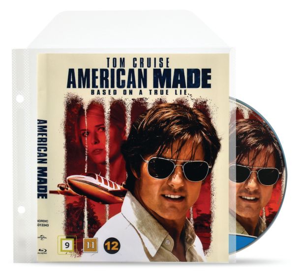 Lot de 50 Pochette Blu-Ray perforée avec rabat